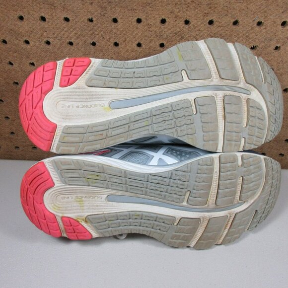 Asics womens gray blue red Gel Cumulus 21 running shoes 9.5 M - Picture 7 of 7